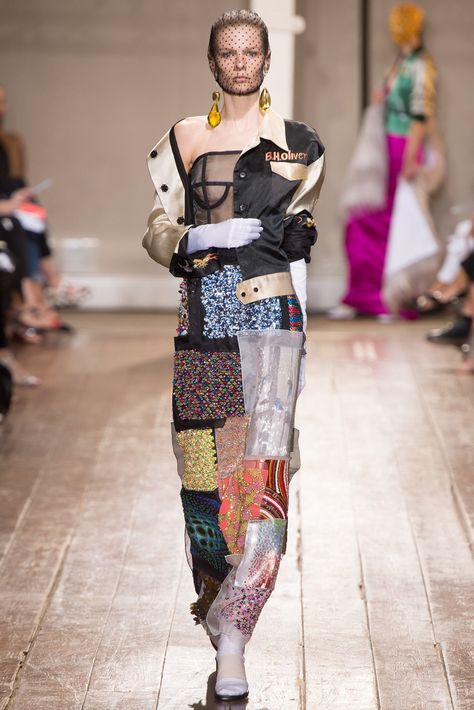 Upcycling, Patchwork, Couture, 2014 Couture, Patchwork Skirt, Upcycled Fashion, Couture Runway, Martin Margiela, Fall 2014