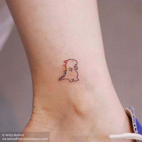 T-Rex Fun Mini Tattoos, Tyranasorus Rex Tattoo, Tiny T-rex Tattoo, Dinasour Tattoo, T Rex Tattoo, Dinosaur Tattoos, Bff Tattoos, Cute Tiny Tattoos, Cool Small Tattoos