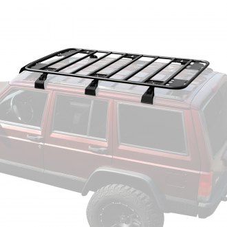 Jeep Xj Roof Rack, Roof Rack Ideas, Roof Rack Basket, Camping 4x4, Mini Trucks 4x4, Hilux Vigo, Roof Basket, Car Shade, Cargo Rack