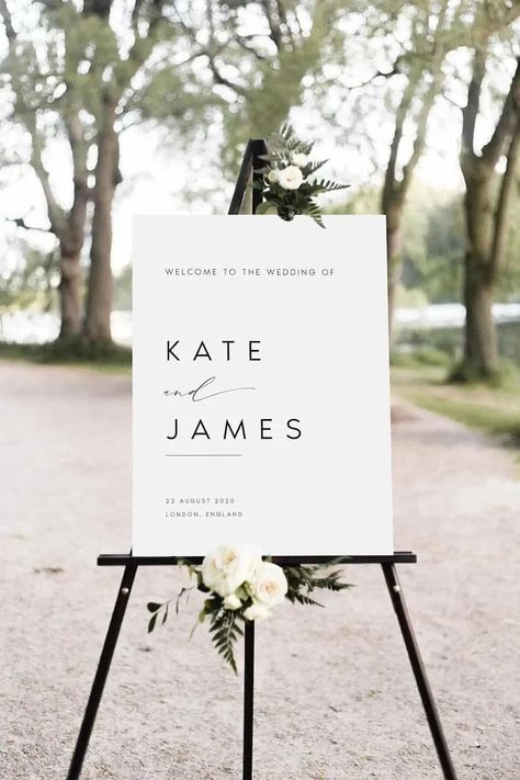 Wedding Order Of Events, Large Wedding Signs, Welcome Wedding Sign, Wedding Poster, Wedding Ceremony Signs, Welcome Wedding, Unplugged Wedding, Large Wedding, Modern Minimalist Wedding