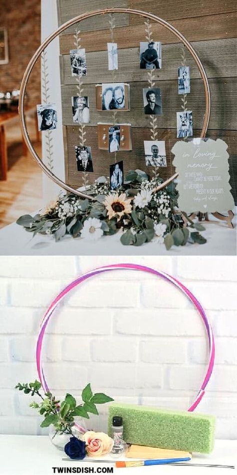 Green And Gold Christmas Party Decor, Holla Hoop Picture Frame, Fall Graduation Party Ideas, Diy Wedding Decorations Sage Green, Wedding Decor On Budget, Centerpieces Wedding Simple Easy Diy, Diy Cheap Wedding Centerpieces, Bridal Shower Pictures Ideas, Cute Party Centerpieces