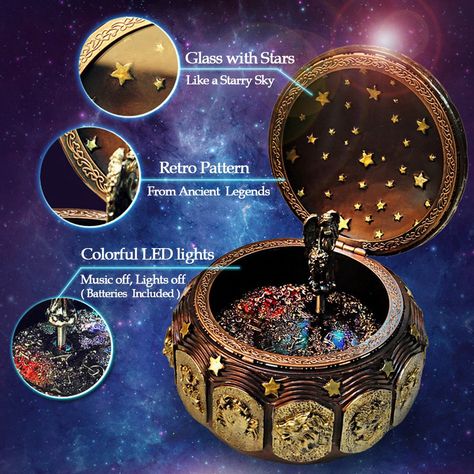 Retro Zodiac, Vintage Music Box, 12 Constellations, Music Box Vintage, Sisters Art, Musical Box, Up Music, Maid Of Honour Gifts, Zodiac Gifts