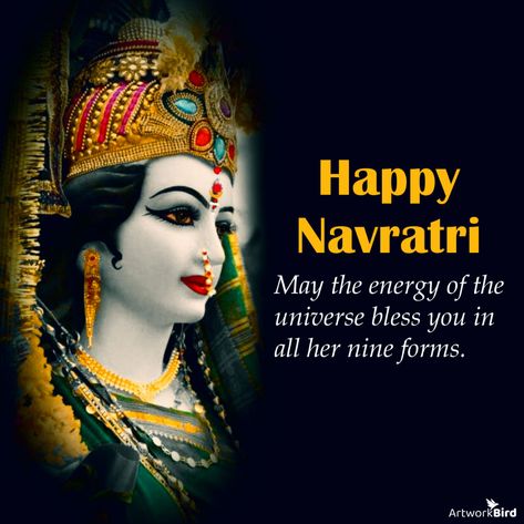 Navratri Greetings - English | Artworkbird Shiva Stotram, Greetings English, Hardik Shubhechha, Navratri Image Hd, Navratri Wishes Images, Navratri Quotes, Navratri Greetings, Navratri Devi Images, Happy Navratri Wishes