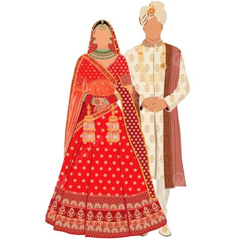 Indian Bride And Groom Caricature, Indian Wedding Cartoon, Hindu Wedding Couple Cartoon, Bride Groom Caricature, Indian Bride And Groom Cartoon, Hindu Wedding Caricature, Indian Bride And Groom Illustration, Indian Wedding Couple Outfits, Couple Lehenga