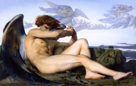 Alexandre Cabanel fallen angel classic art #painting #4K #wallpaper #hdwallpaper #desktop ศิลปะ Sugar Skull, Alexandre Cabanel, Fallen Angel Art, Angel Falls, Angel Wall Art, The Fallen Angel, Rennaissance Art, Art Classique, Gustave Dore