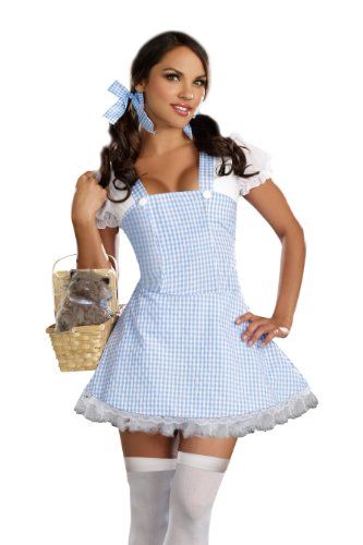 Dreamgirl Sexy Blue & White Checked Gingham Dorothy Costume Mini Dress - Wizard of Oz Adult Country Dresses, Dirndl, Dorthy Costume, Dorothy Costume, Blue Gingham Dress, Halloween Costume Outfits, Halloween Fancy Dress, Costume Collection, Dress Costume
