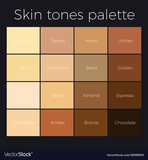 Brown Skin Tones Chart, Mexican Skin Color Palette, Latino Skin Color Palette, Skin Chart Color, Umber Skin Tone, Fantasy Skin Colors, Filipino Skin Tone, Pantone Skin Tones, Dark Skin Tones Palette