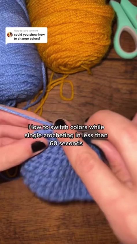 How do you switch colors while crocheting #crochet | Holly Auna | Holly Auna · Original audio Cover Up Crochet, Baby Hat Crochet, Dresses Crochet, Shoes Crochet, Pillow Crochet, Accessories Crochet, Crochet Hack, Crochet Baby Hat, Basket Crochet