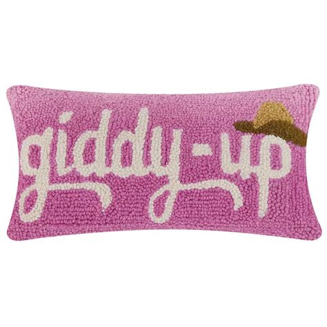 Material:100% wool hooked throw pillow with 100% cotton velvet backing. Includes 100% polyester insert with zipper closure. Size: 16" x 9" Cowgirl Throw Pillows, Fun Pillows Bed, Dorm Throw Pillows, Girly Pillows, Girly Western Bedroom, Sorority Dorm Room, Cowgirl Dorm Room, Retro Western Aesthetic, Throw Pillow Ideas