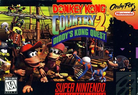 Donkey Kong Country 2 Donkey Kong Country 2, Super Nintendo Games, Diddy Kong, Donkey Kong Country, Star Fox, Nintendo Nes, Retro Video Games, Donkey Kong, Game Boy