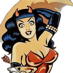 Ray Illustration, Vince Ray, Devil Woman, Dibujos Pin Up, Rockabilly Art, Ange Demon, Retro Graphics, Illustration Portfolio, Bd Comics