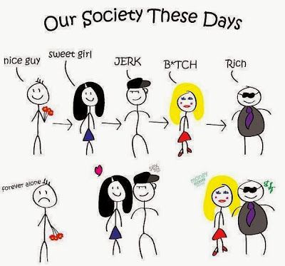 Foto: Our society these days Tumblr, Funny Pranks, Nice Guys Finish Last, True Quotes About Life, Nice Guys, Funny Memes About Girls, Cartoon World, Jokes Pics, Girly Quotes