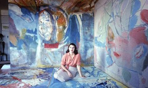 @flavorpill "I was trying to get at something — I didn’t know what until it was manifest." Female Painters, Pablo Picasso Paintings, Helen Frankenthaler, Robert Motherwell, Expressionist Artists, Gordon Parks, Picasso Paintings, Arte Inspo, National Gallery Of Art