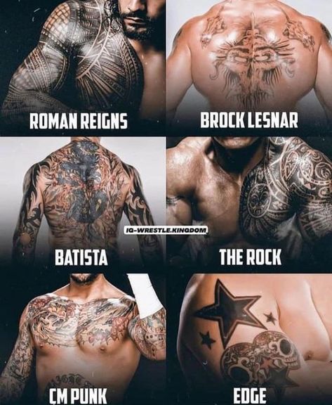 Roman Reigns Tattoo, The Best Tattoos, Wwe World, Wwe Roman Reigns, Beauty Tips For Glowing Skin, Cm Punk, Brock Lesnar, Best Tattoos, Roman Reigns