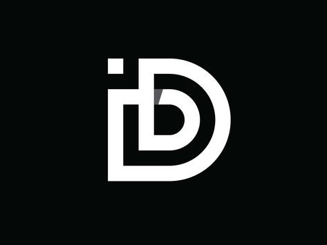 D Logo Concept app icon ui typography branding vector design logo D Typography Logo, D D Logo, D Design Logo, D Logo Design Ideas, Id Logo Design, D Logo Design Letter, Dd Logo Design, D Letter Design, D Letter Logo
