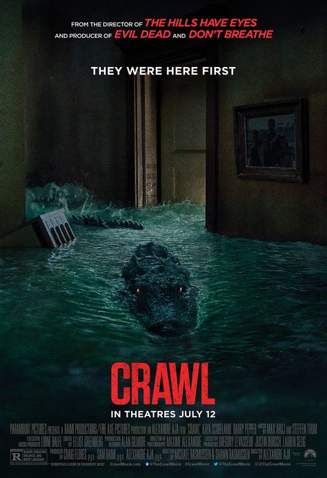 Crawl (2019) [1000 x 1461] Scary Movies To Watch, The Hills Have Eyes, Film Horror, Movie To Watch List, Bon Film, Great Movies To Watch, رعب نفسي, Kaya Scodelario, Film Disney