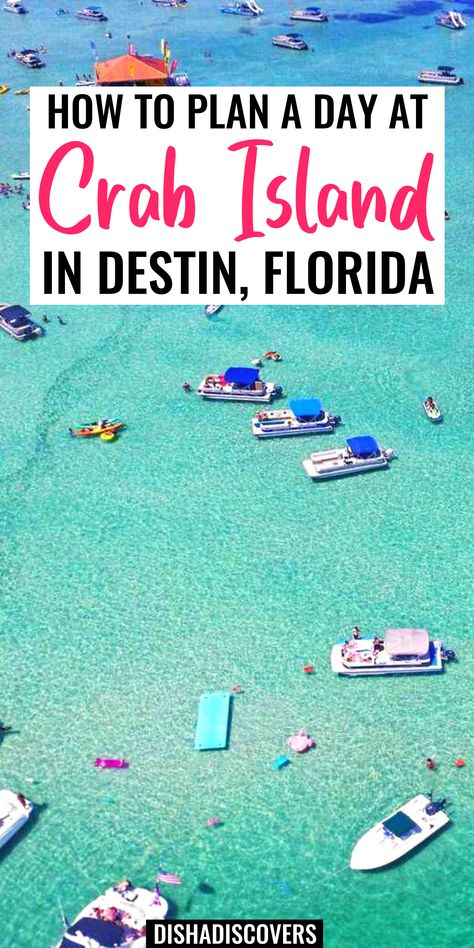 Destin Florida Crab Island, Best Things To Do In Destin Florida, Things To Do In Destin Florida, Destin Bachelorette, Crab Island Destin Fl, Crab Island, Florida Vacation Spots, Fort Walton Beach Florida, Destin Florida Vacation