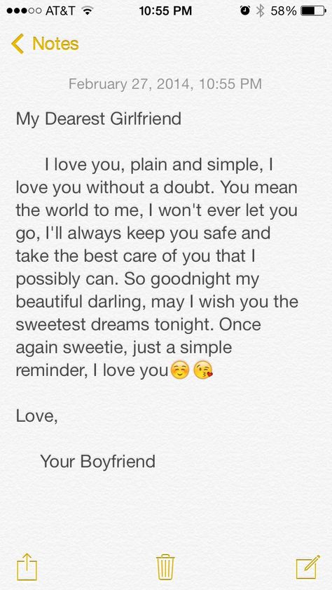 Goodnight Texts For Her, Sweet Goodnight Text, Goodnight Texts To Boyfriend, Sweet Texts To Girlfriend, Boyfriend Letters, Cute Goodnight Texts, Texts To Girlfriend, Birthday Message For Boyfriend