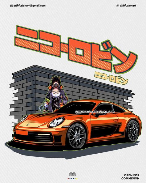 Orange - Automotive Illustration Follow Principled Studio for more artwork! GET YOUR’S START DESIGN 🌐 FULL PRICE LIST AND PACKAGE DESIGN DIRECT MESSAGE ME! Or you can hit me on mail! Email : driftfusionart@gmail.com ��—— #automotiveillustration #cardesign #carlivery #jdmcars #jdmculture Automotive Illustration, Anime Car, Anime Tshirt, Car Illustration, Anime Stickers, Package Design, Price List, Anime Outfits, Car Design