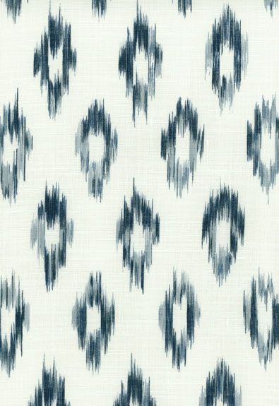 Kerala Ikat Schumacher Fabric Textil Design, Round Canvas, Schumacher Fabric, Indigo Fabric, Ikat Pattern, Fabric Inspiration, Ikat Print, Print Inspiration, Pattern Play