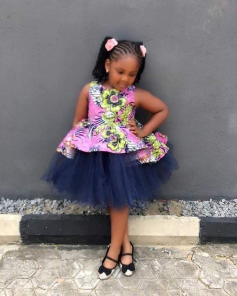 Pin by mercy oputeh on Kids hairstyles | Kids dress, Ankara styles for kids, African dresses for kids Couture, Baby African Clothes, African Kids Clothes, Ankara Styles For Kids, Styles For Kids, Dress For Girl Child, Beautiful Ankara Styles