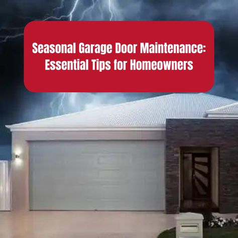 garage door maintenance tips Garage Door Opener Installation, Garage Door Maintenance, Garage Insulation, Custom Garage Doors, Garage Door Replacement, Garage Door Insulation, Garage Door Springs, Phoenix Homes, Custom Garages