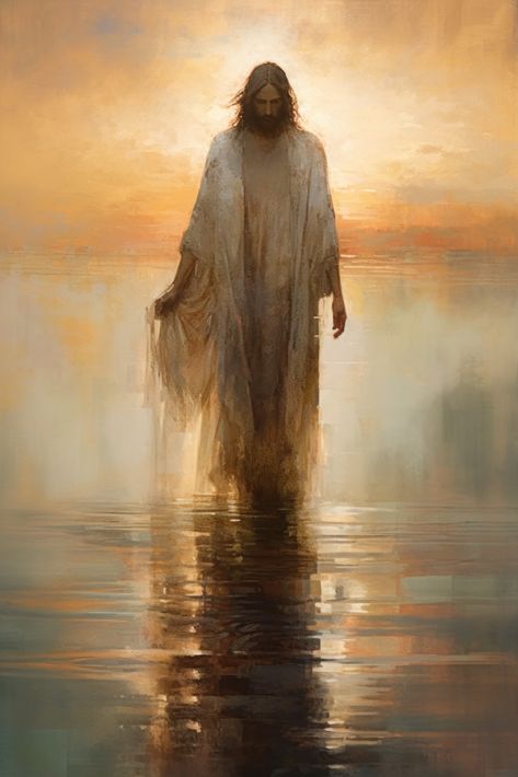 Jesus Walks On Water, Bible Wall Art, Scripture Wall, Art Bible, Scripture Wall Art, Jesus Art, Christian Faith, Digital Print, Jesus