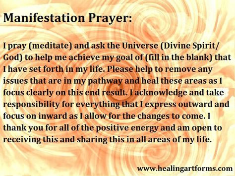 Our best Manifestation Prayer to share with everyone. Questions? Contact us  at: support@healingartforms.com or www.healingartforms.com Prayers For Manifestation, Prayer For Manifestation, Prayers To The Universe, Spiritual Prayers Universe, Manifesting Prayer, Manifestation Prayers, Affirmation Prayers, Universe Prayer, Manifestation Prayer