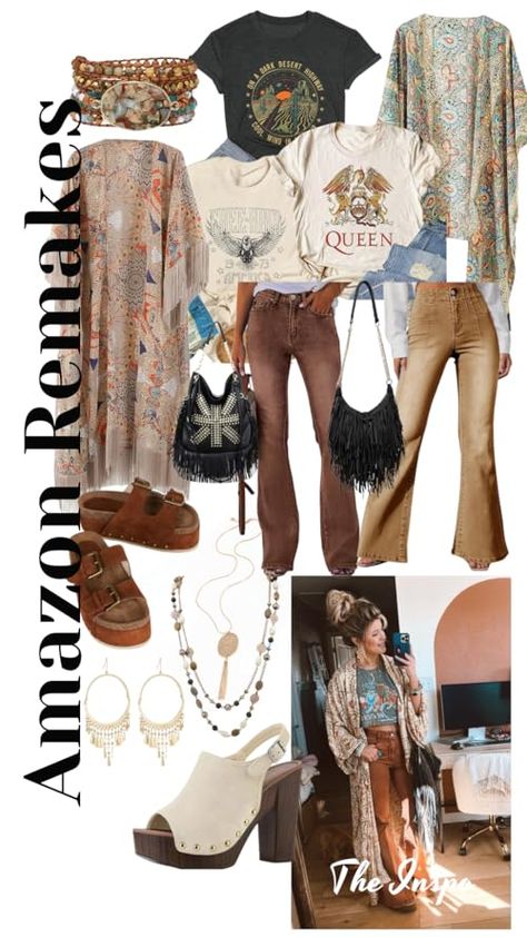 Just Classically Cassidy's Amazon Page Cute Simple Boho Outfits, Spring Vibe Outfit, Earthy Outfits Amazon, 2024 Amazon Fashion, 2024 Classic Fashion, Classic Boho Style Fashion, How To Wear A Duster Cardigan, Spiritual Style Aesthetic, Boho Funeral Outfit