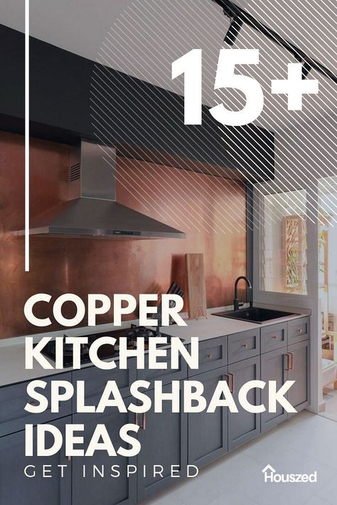 Get inspired with our COPPER KITCHEN BACKSPLASH IDEAS. These images showcase the very best ideas helping your creative juices flow...Read more #copperkitchenbacksplashideas #coppersplashbackkitchenbacksplashideas #coppertileskitchenbacksplashideas #kitchenbacksplashideaswithcopper #copperkitchentilebacksplashideas #copperkitchenaccentsbacksplashideas #copperbacksplashideas Metallic Backsplash Kitchen, Copper Splash Back Kitchen, Copper Kitchen Backsplash Ideas, Back Splashback Kitchen Ideas 2023, Copper Splashback Kitchen, Copper Backsplash Kitchen, Sheet Metal Backsplash, Kitchen Splash Back Ideas, Splashback Kitchen Ideas