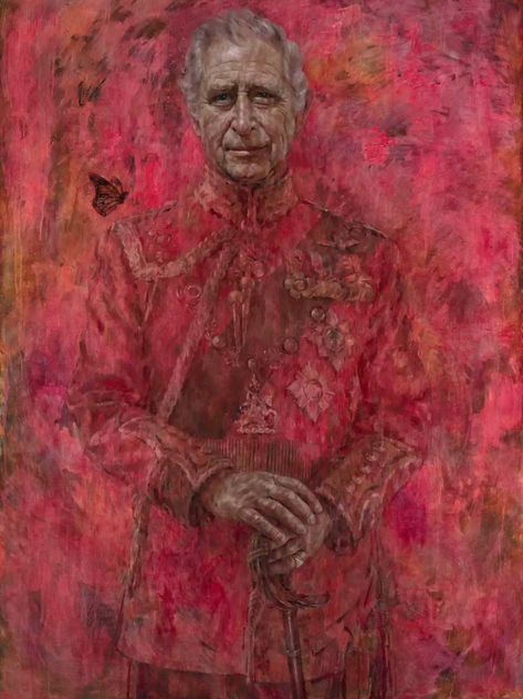 King Charles Unveils Groundbreaking Post-Coronation Portrait Jonathan Yeo, Red Portrait, Tony Blair, Clarence House, Francis Bacon, Damien Hirst, Isabel Ii, Best Portraits, Portrait Gallery