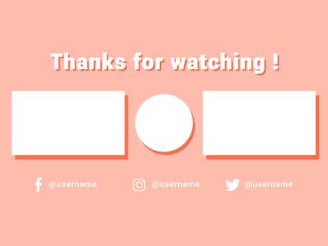 Clean Minimal Tumblr Style YouTube Endscreen Template by LetUsCreateSomething on Dribbble Endscreen Youtube Template, Like Gif Youtube, Subscribe Video Youtube Button, Vlog Intro Gif, Youtube Outro Backgrounds, Cute Intros For Youtube, Outro Template For Youtube, Youtube Template Edit, Cute Youtube Banner