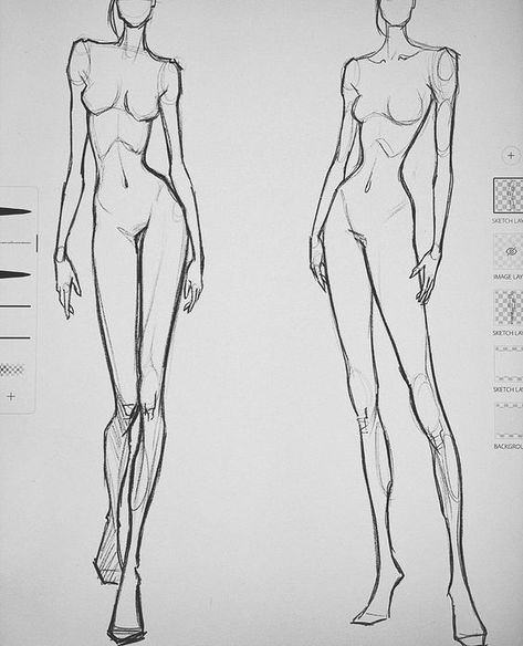 Bringing Imagination to Life in Fashion Mannequin Body Drawing, Fashion Designing Model Sketch, Fashion Design Sketches Body Models, Model Body Draw Reference, Sewing Model Drawing, Fashion Anatomy Sketches, Fashion Illustration Mannequin, Model Art Drawing Fashion Sketches, Fashion Design Figures Body Template