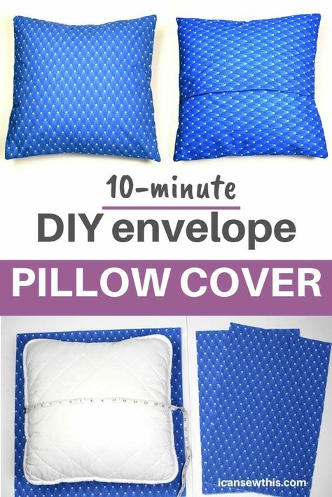 Sewing Pillow Patterns, Envelope Pillow Cover, Make An Envelope, Pillow Covers Tutorial, Crazy Crochet, Diy Sy, Envelope Pillow, Pillow Covers Pattern, Diy Pillow Covers