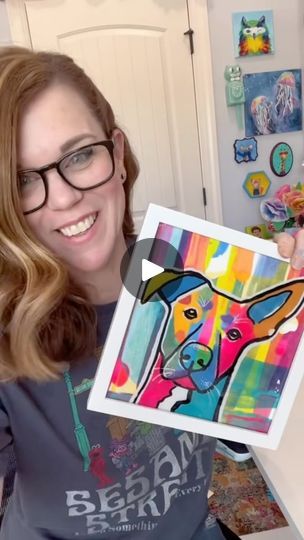 326K views · 50K reactions | If you give someone a custom pet portrait painted by you, you’re guaranteed to win the holidays. #diypetportrait #paintyourpet #homemadegifts #dogmom #dogportrait | Andrea Nelson | andrea.nelson.art · Original audio Andrea Nelson Art, Abstract Painting Acrylic Modern, Paint Your Pet, Custom Pet Painting, Pet Portrait Painting, Christmas Crafts For Gifts, Watercolor Dog, Paint And Sip, Animals Artwork