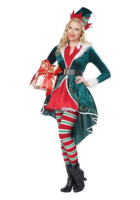 Womens Elf Costume, Mens Christmas Costumes, Elf Fancy Dress, Plus Size Fancy Dresses, Christmas Costumes Diy, Funny Christmas Costumes, Mean Girls Christmas, Elf Kostüm, Christmas Costumes Women