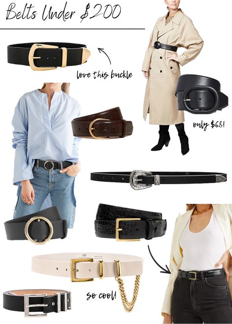 Much like my weakness for shoes and handbags, I have a weakness for belts. Belts are such an easy, chic way to add so much to any outfit. I wanted to compile two different belt breakdowns: one for luxury belts and one for belts under $200. Casual Belts Women, Womens Belt Outfit, Best Belts For Jeans, Types Of Belts Women, Women’s Belt Outfit, Fashion Belts Women Style, Chic Belt Outfit, Formal Belts Women, Elegant Belts For Women