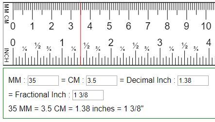 Convert mm, cm to fraction or decimal inches (in=mm=cm) Mm To Cm Conversion, Inch To Cm Conversion, Cm To Inches Conversion Chart, Mm To Inches Chart, Cm To Inches Conversion, Reading A Ruler, Tape Reading, Metric Conversion Chart, Metric Conversion