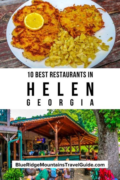 Best German Food, Hot Dog Restaurants, Vacay Spots, Georgia Food, Smoked Pork Chops, Helen Georgia, Helen Ga, 2024 Travel, Thanksgiving 2023