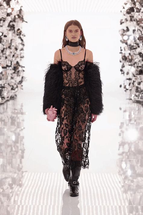 Gucci Fall 2021 Ready-to-Wear Collection | Vogue Balenciaga, Haute Couture, Tom Ford, Marilyn Monroe, Couture, Haute Couture Style, Sheer Gown, Purple Mini Dresses, Adam Driver