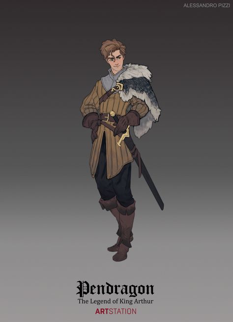 ArtStation - The Legend of King Arthur Character Design, Alessandro Pizzi King Arthur Characters, The Legend Of King Arthur, Roi Arthur, Armadura Medieval, Avatar Aang, Fantasy Armor, King Arthur, 판타지 아트, Character Design Male