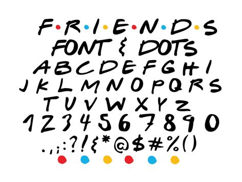 Friends Alphabet, Friends Tv Quotes, Friends Svg, Friends Tv Show Quotes, Font Number, Free Friends, Friends Font, Central Perk, Cricut Fonts