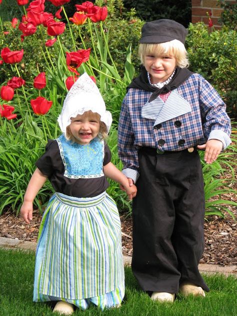 Dutch costumes Morelia, Made By Rae, Dutch Heritage, Holland Michigan, Holland Netherlands, Kids Sewing, Dutch Girl, Tulip Festival, Kids Around The World