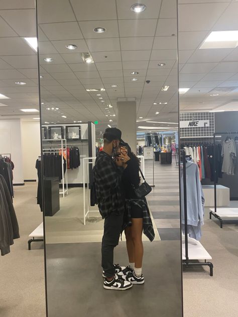 Black Teenage Couples Goals Photos, Black Goals Couple, Matching Trainers Couple, All Black Matching Couple Outfits, Black Teenage Couple Aesthetic, Matching Couple Fits Aesthetic, Teenage Black Couples, Black Outfits For Couples, Couples Black Outfits