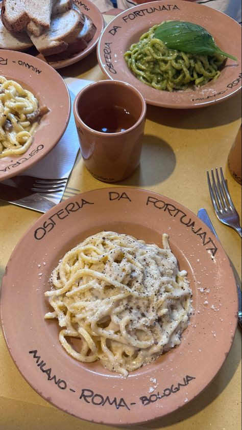 Pasta from famous restaurant Milan Italy Aesthetic Food, Life In Milan, Italy Aesthetic Milan, Milan Summer Aesthetic, Italy Pasta Aesthetic, Milan Italy Food, Italy Food Aethstetic, Milan Italy Outfit Winter, Italy Restaurant Aesthetic