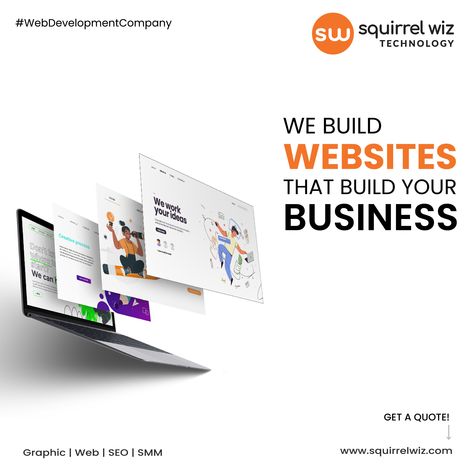 #webdevelopment #websitedesign #webdevelopmentcompany #websitedesigningcompany #digitalmarketing #SquirrelWiz Website Header Design, Build Website, Digital Advertising Design, Social Media Branding Design, Digital Marketing Design, Social Media Ideas Design, Website Services, Fun Website Design, Website Development Company