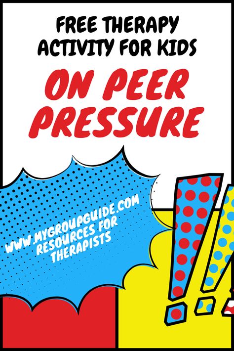 Peer Pressure Lessons Elementary, Peer Pressure Worksheets, Peer Pressure Activities, Peer Pressure Lessons, Activity Therapy, Expressive Therapy, Therapy Activity, Elementary School Counselor, Counseling Lessons