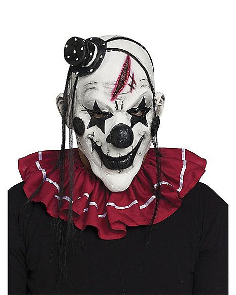 Horror Clown Mask - Spirithalloween.com Evil Clown Mask, Horror Clown, Scary Halloween Masks, Scary Clown Makeup, Clown Horror, Clown Mask, Halloween Clown, Clown Faces, Scary Faces