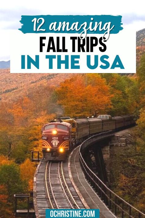 Best Places To See Fall Leaves, Autumn Travel Destinations, Fall In The Northeast, Usa Tourist Attractions, Best Fall Travel Destinations Us, Fall Break Family Vacation, What To Pack For Fall Vacation, New England Autumn Road Trips, Fall Towns To Visit