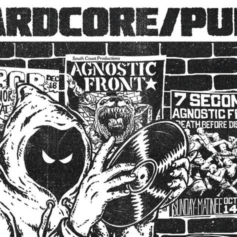 Si Anoms on Instagram: "HARDCORE/PUNK SAVED MY LIFE 💥❤️‍🔥" Logos, Hardcore Punk Aesthetic, Zine Aesthetic, Hardcore Aesthetic, Punk Illustration, Punk Logo, Hardcore Style, Guitar Making, Hardcore Music